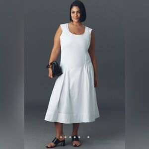 Anthropologie Sleeveless Scoopneck Midi Dress